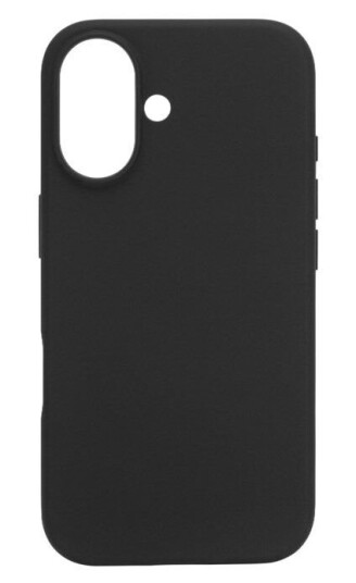 Linocell Rubber case for iPhone 16 Svart