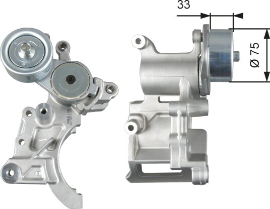 GATES T39271 Strammehjul, kilerem
