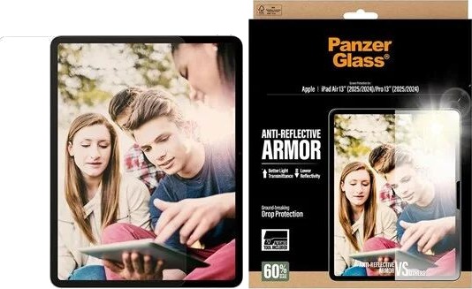 PanzerGlass Anti-Reflekterende Skjermbeskytter til iPad Air og Pro 13" med Fastfit Verktøy