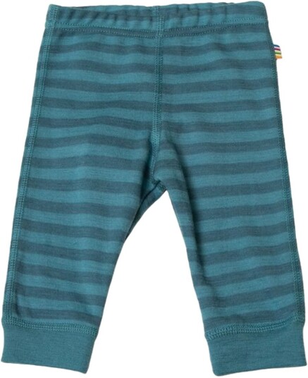 Joha Stripe Leggings I Ull Blå (140) Joha Stripe Leggings I Ull Blå (140)