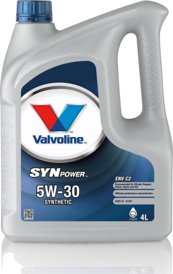 Motorolje VALVOLINE 5W30 SYNPOWER ENV C2 4L Motorolje VALVOLINE 5W30 SYNPOWER ENV C2 4L