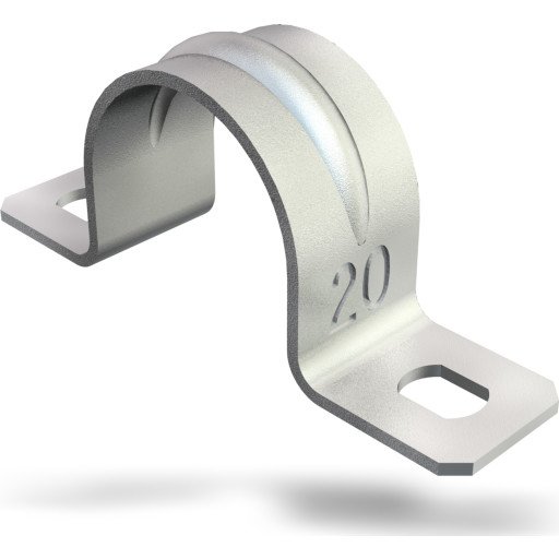 100 stk Kabelklemme 605 G 20 mm 2 fløyet galvanisert 100 100 stk Kabelklemme 605 G 20 mm 2 fløyet galvanisert 100
