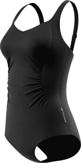 Speedo Shirred Swimsuit Black 44