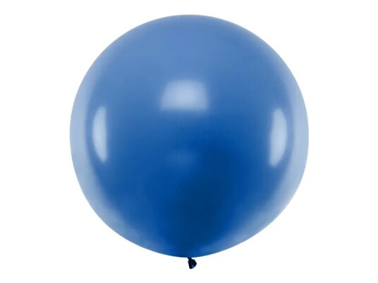 BLÅ Pastellfarget Rund JUMBO Ballong 1 meter