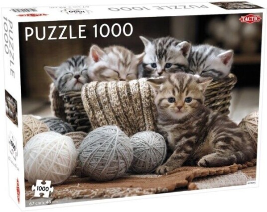 Tactic Cute Kittens 1000 pcs Puslespill stykker Dyr