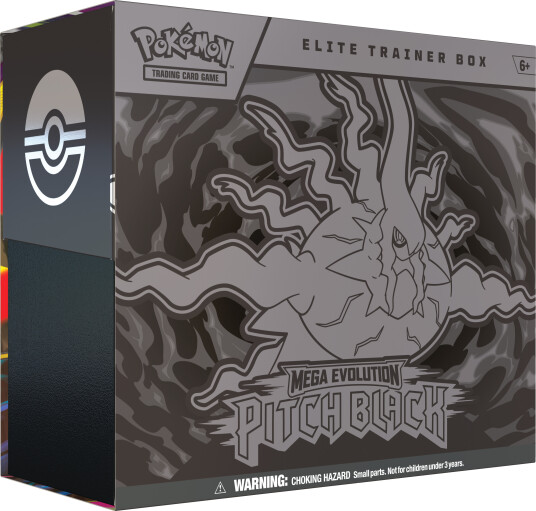 Pokémon Mega Evolution 05 Pitch Black Elite Trainer Box for Barnespill Pokémon Mega Evolution 05 Pitch Black Elite Trainer Box for Barnespill
