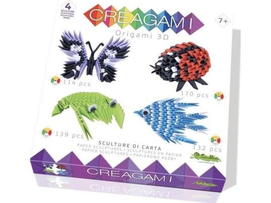 Creagami Origami 3D 4Er Set Tiere 555 Teile 3178731