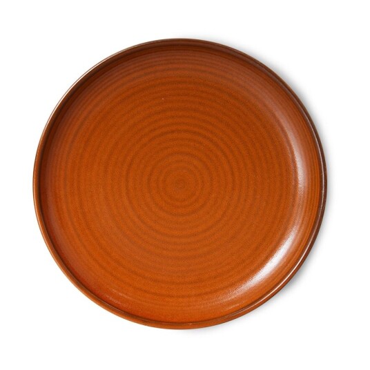 Hkliving Home Chef side plate assiett Ø20 cm Burned orange
