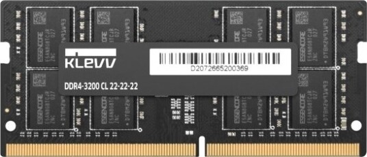 Klevv DDR4 SO-DIMM 32GB 3200MHz CL22 KD4BGSA80-32N220A Klevv DDR4 SO-DIMM 32GB 3200MHz CL22 KD4BGSA80-32N220A