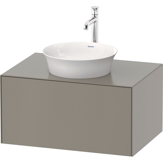 Duravit White Tulip Servantskap 1 skuff 80x55x40,8 cm Stengrå Matt