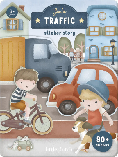 Little Dutch Sticker Story Jim Blue ONE SIZE