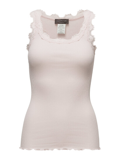Rosemunde Rwbabette Silk Sl U-Neck Long Lace - Pink - S Rosemunde Rwbabette Silk Sl U-Neck Long Lace - Pink - S