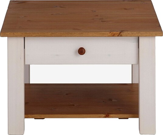 Loft24Salongbord med 1 skuffHvitSofabord
