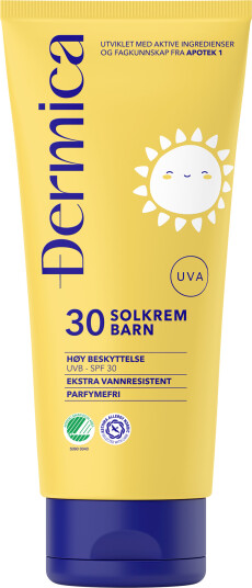 Dermica solkrem til barn SPF30 200 ml Dermica solkrem til barn SPF30 200 ml
