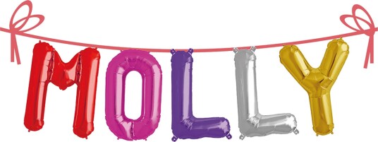 Ballonggirlander Folie Navn - Molly