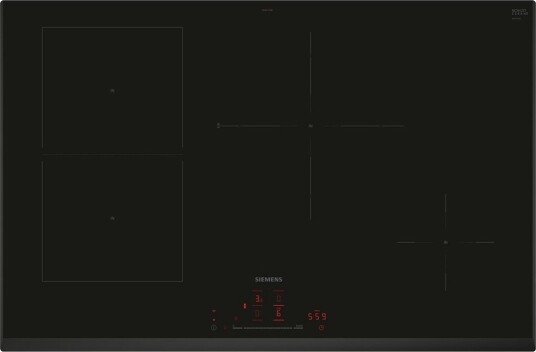 Siemens iQ500 Induksjonstopp 4-soner Touch Kontroll Svart 80 cm Siemens iQ500 Induksjonstopp 4-soner Touch Kontroll Svart 80 cm