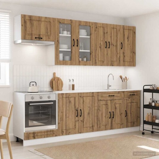 vidaXL Kjøkken enhet KALMAR 8 pcs Artisan eik Konstruert tre vidaXL Kjøkken enhet KALMAR 8 pcs Artisan eik Konstruert tre