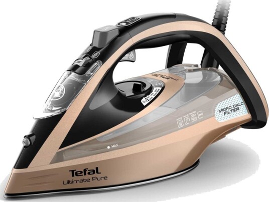 Tefal Ultimate Pure FV9852E0 AirGlide Autoclean Dampstrykejern - 3200W - Sort/Kobber