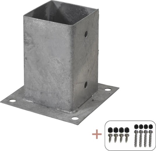 Stolpefot PLUS Cubic med Skruer