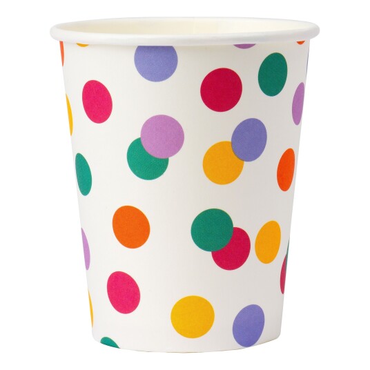 Design House Pappkopper Konfetti  8-pakning