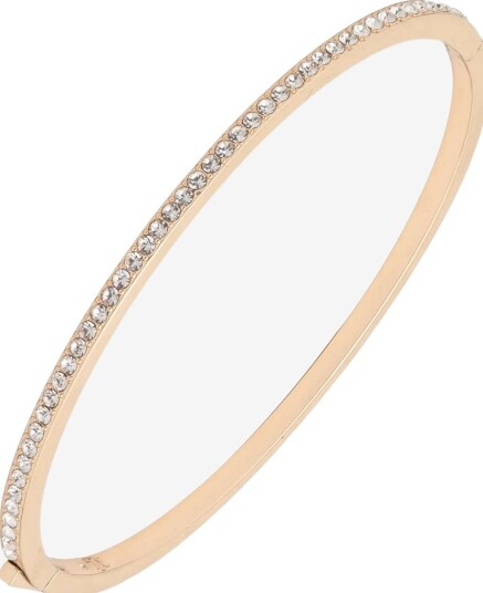 Lauren Ralph Lauren Box Br Pave Bangle - Gld/Cry - GLD/CRY - One Size 6.35 cm