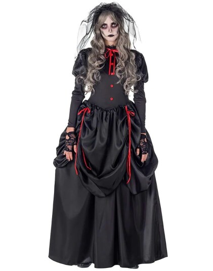 Black Widow Gotisk Kostyme til Dame X Large