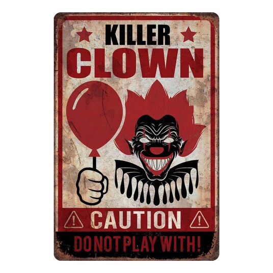 Fiestas Guirca Skilt Killer Clown