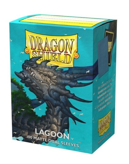 Lagoon Matte Dual Dragon Shield Sleeves (100) - Kortspill fra Outland