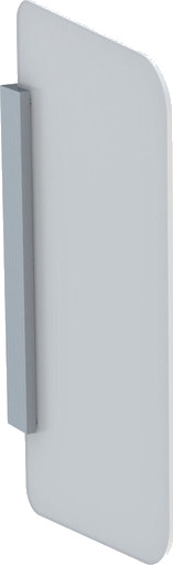 GEBERIT skillevegg for urinal glass hvit
