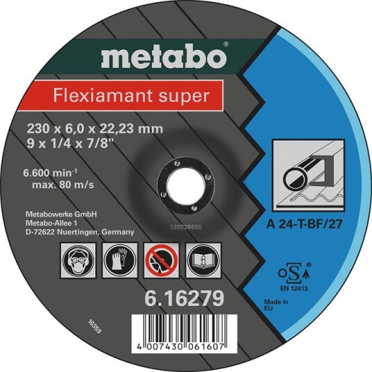 Metabo Flexiamant Super Kappeskive 125x22,23 mm til Metallbearbeiding
