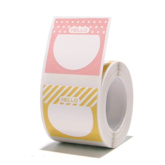 NIIMBOT Etikettklistremerker B1 / B21 / B3 serien 31 x 31 mm / 220 stk / Hallo etikettdesign FLERFARGET