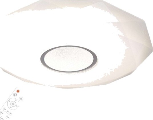 Polux Taklampe Plafon Diamond Taklampe 313508 Polux Utenpåliggende Geometrisk Led Armatur 36W 3000K   6500K Bad Hvit