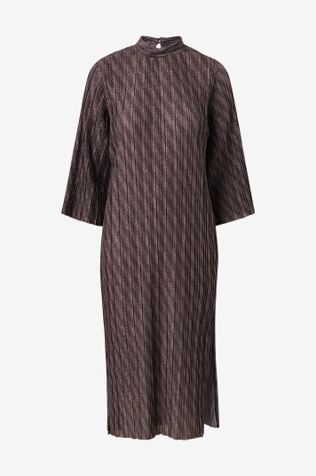 Object - Kjole objLux 2/4 Midi Dress 124 - Svart