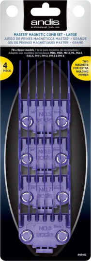 Andis Master® Dual Magnet Large Avstandskammer 4 stk Andis Master® Dual Magnet Large Avstandskammer 4 stk