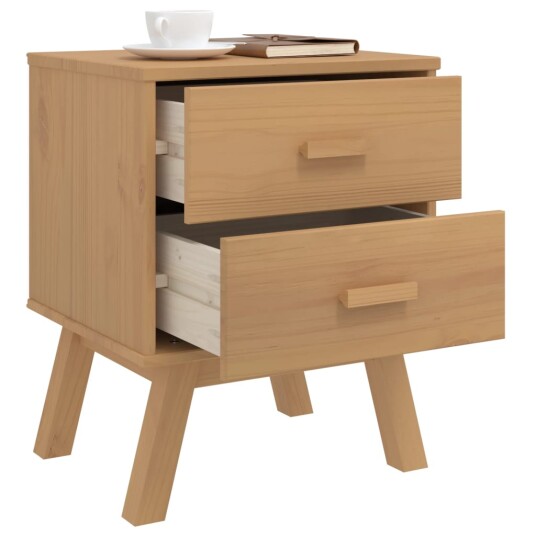  Nattbord OLDEN brun heltre furu 8721012133532