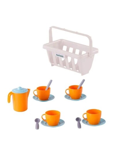 Cavallino Toys Cavallino Crockery in Basket Orange 15 pieces. Cavallino Toys Cavallino Crockery in Basket Orange 15 pieces.