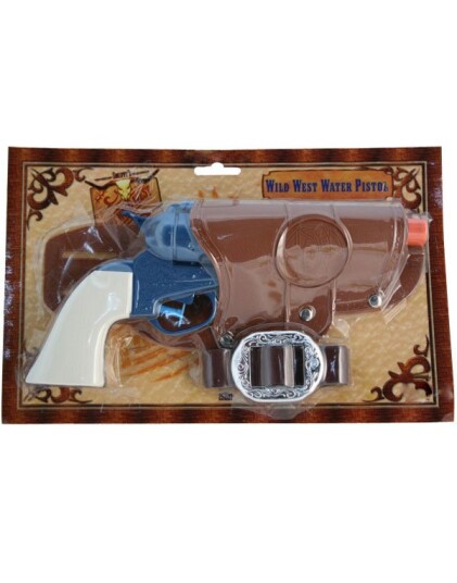 Smiffys Wild West Vann/Vodka Pistol med Hylster og Belte Smiffys Wild West Vann/Vodka Pistol med Hylster og Belte
