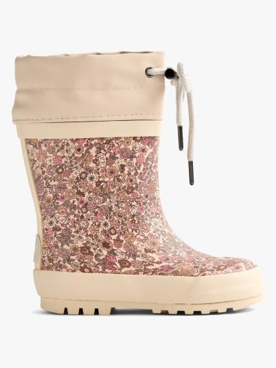 Wheat Fôrede Gummistøvler Rose Dust Flowers 23