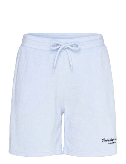 Sporty & Rich Eden Script Unisex Terry Short Blue M Sporty & Rich Eden Script Unisex Terry Short Blue M