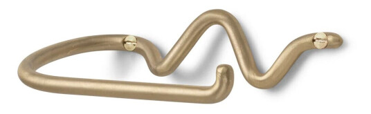 ferm LIVING Curvature toalettpapirholder Messing