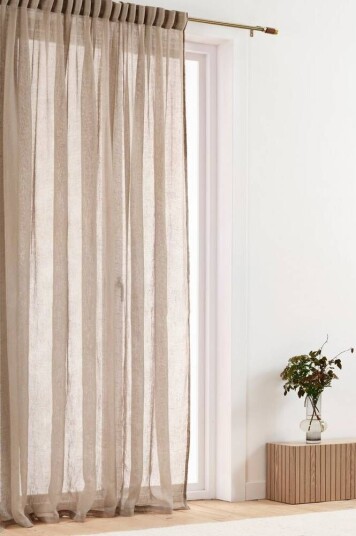Jotex ELLEN gardin med multifunksjonsbånd 1-pk - ekstra bred Kakigrå 1594250-04-220 1594250-05-220