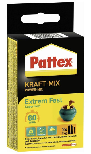 Pattex To-Komponent Lim Kraft Blanding 2 Stk X 12 G