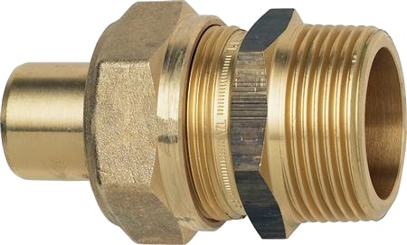 Imi Hydronic Overgangs Nippel Kompression 25X1 for PEX Rør