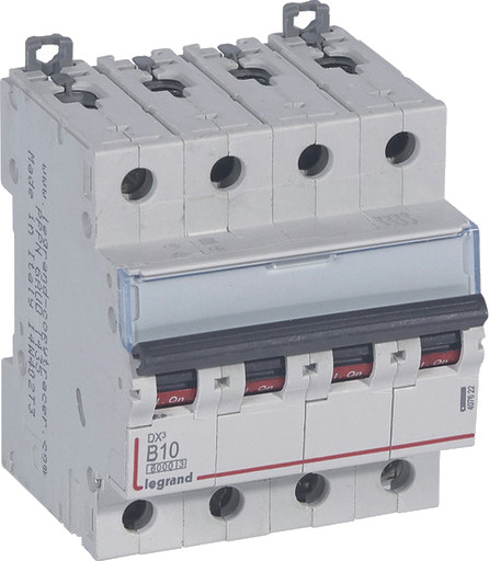 Legrand DX3 MCB automatsikring B10 4P 4M 6/10kA