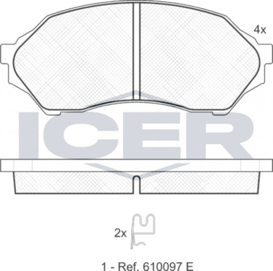 Bremseklosser sett ICER 181309