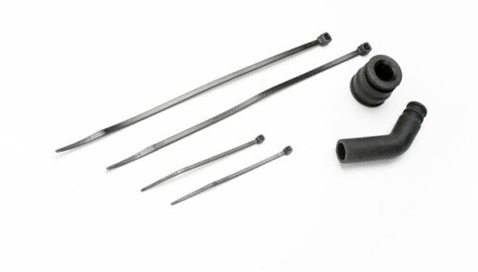 Traxxas TRX-5245X Pipe Coupler Black Exhaust Deflector