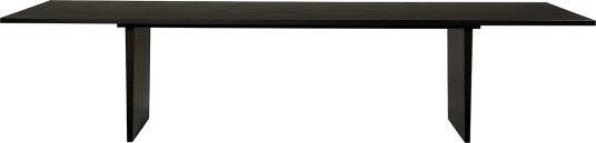Gubi Private spisebord 100 x 320 cm Brun og svartbeiset eik Gubi Private spisebord 100 x 320 cm Brun og svartbeiset eik