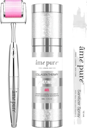 âme pure Cit Face Roller Platinum Microneedling Derma Roller Kit Silver ONE SIZE âme pure Cit Face Roller Platinum Microneedling Derma Roller Kit Silver ONE SIZE