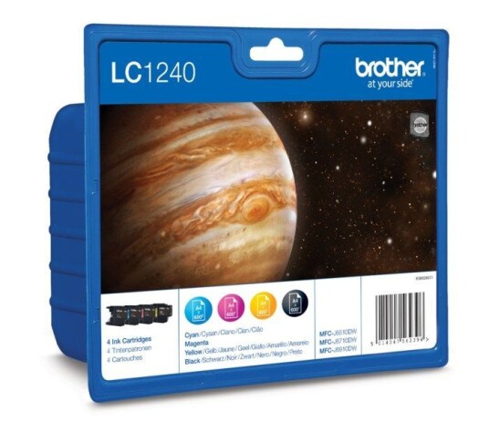 Brother LC1240 blekkpatroner, 4-pakk