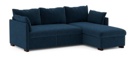 Jotex FLAVIA sovesofa 3-seter med sjeselong Denimblå 1705172-02-0 1705173-01-0